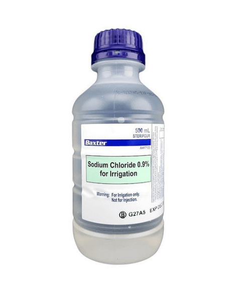 Sodium Chloride 0.9% for Irrigation - 500mL Bottle