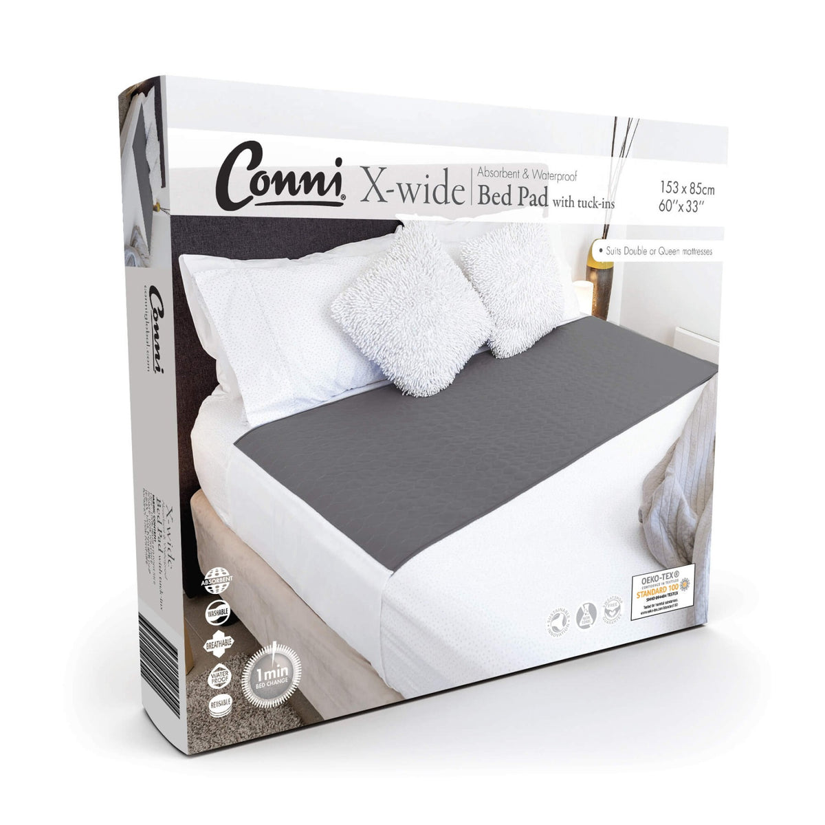 Conni X-Wide Bed Pad with Tuck-ins