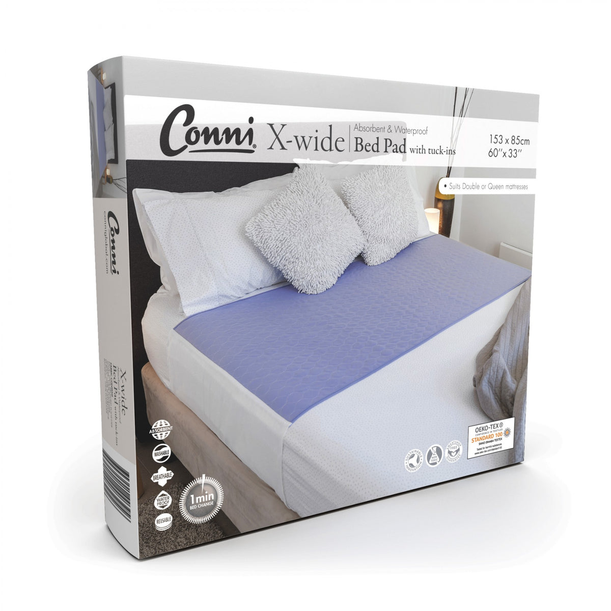 Conni X-Wide Bed Pad with Tuck-ins