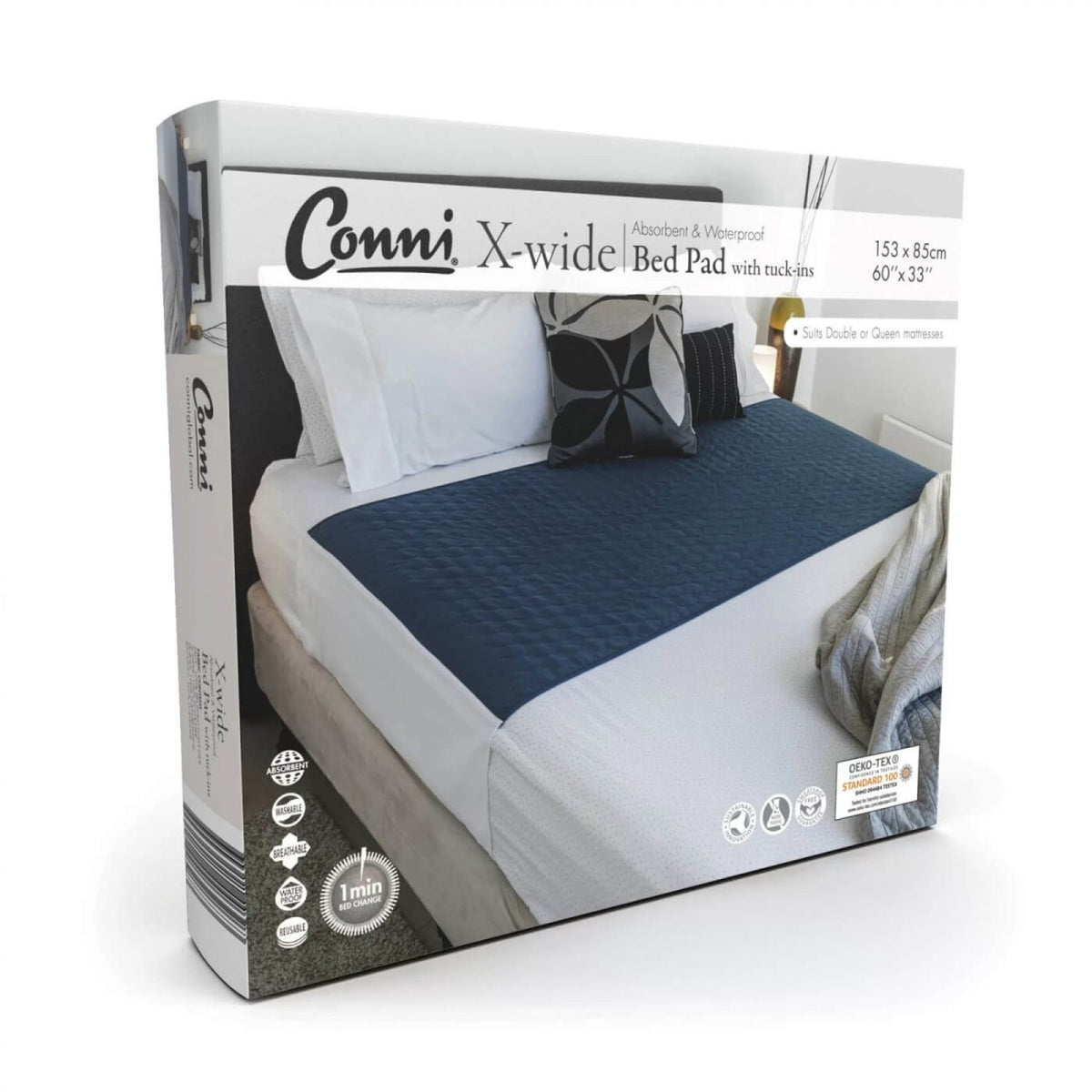 Conni X-Wide Bed Pad with Tuck-ins