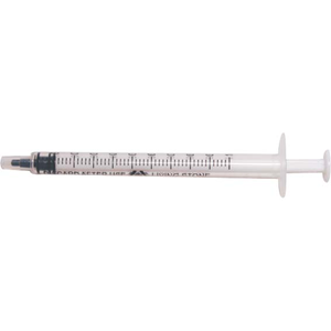Livingstone Syringe, 1ml, Luer Slip Tip, Tuberculin, White Plunger, Latex Free, Hypoallergenic