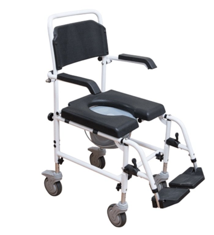 Aspire Shower Community Commode Attendant Propelled 440mm+Seat (Alumin ...
