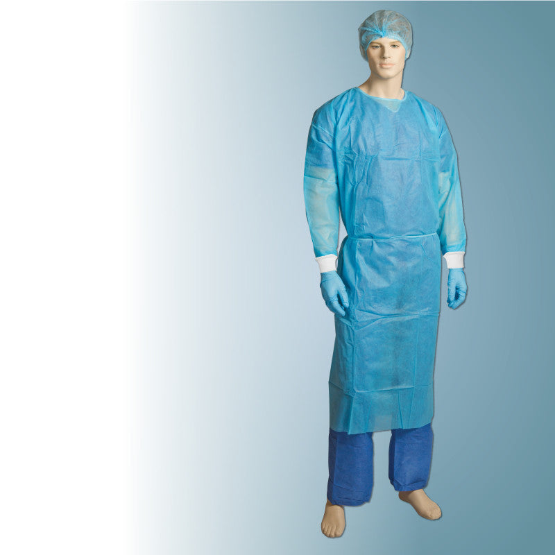 Bastion PP/PE Fluid Resistant Clinical Gown - Blue
