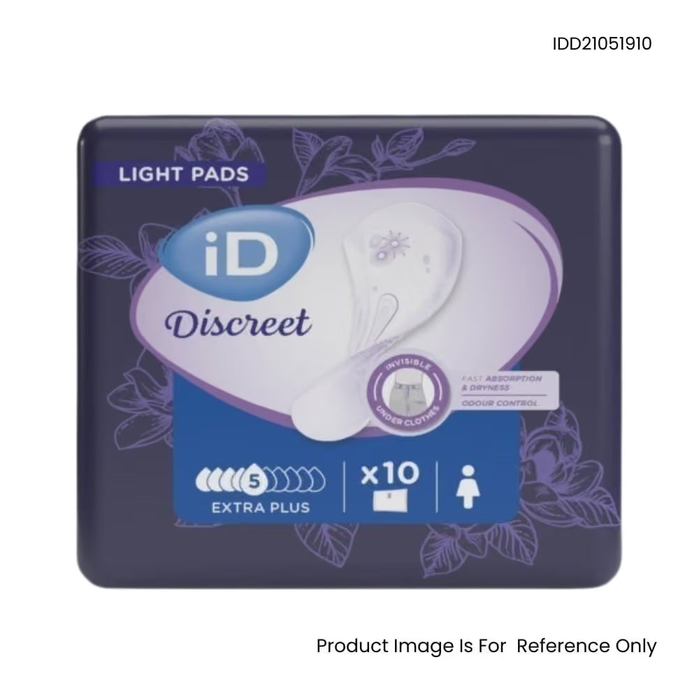 iD Discreet Pad Light Extra 539ml 5 Drops - Pack of 10