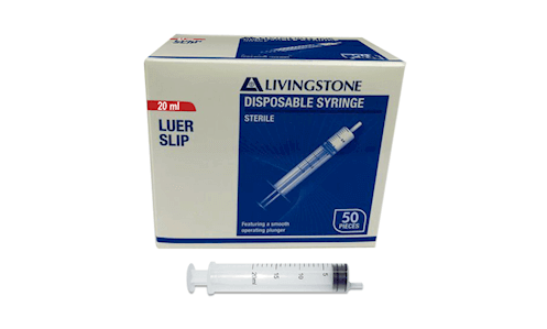 Livingstone Syringe - Luer Slip Tip