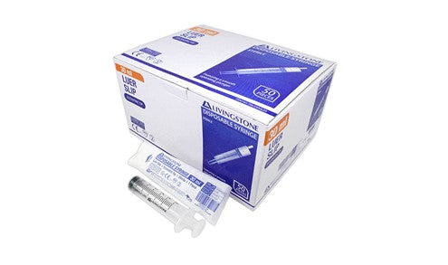 Livingstone Syringe - Luer Slip Tip, Eccentric