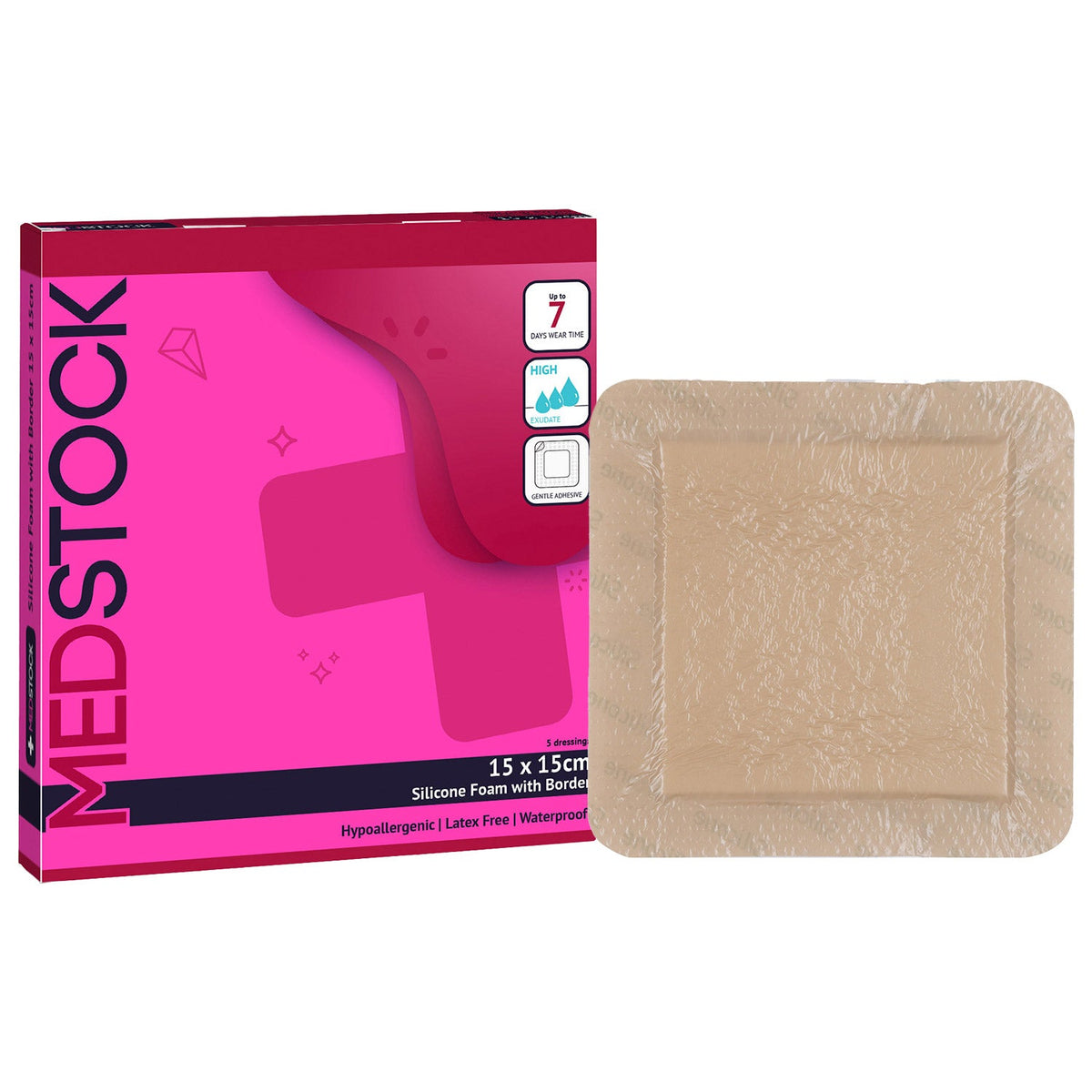 Silicone Foam Dressing With Border