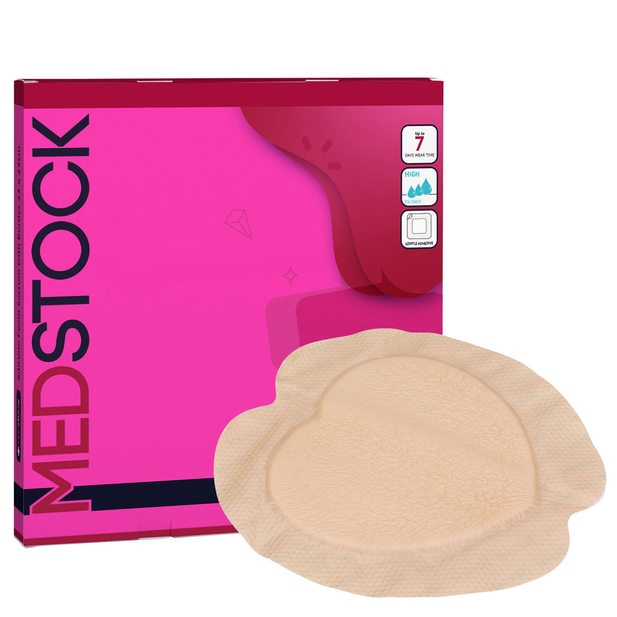 Silicone Foam Dressing With Border