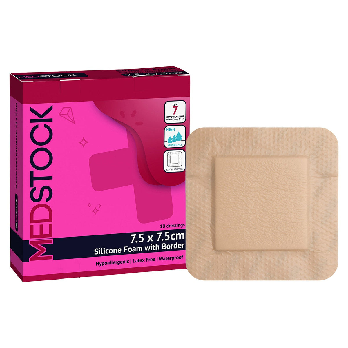 Silicone Foam Dressing With Border