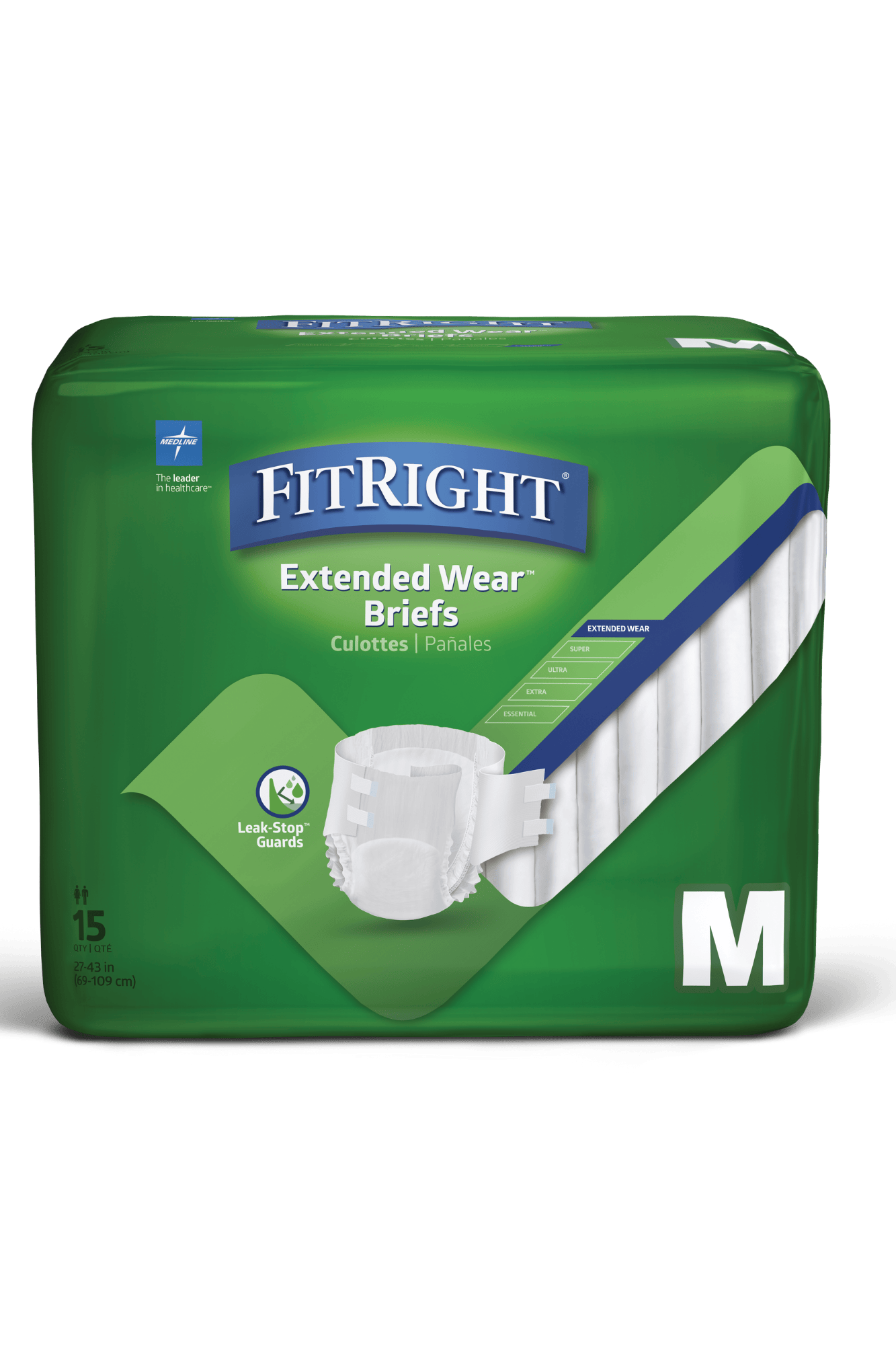 Medline Extended Wear Briefs Unisex - All Sizes