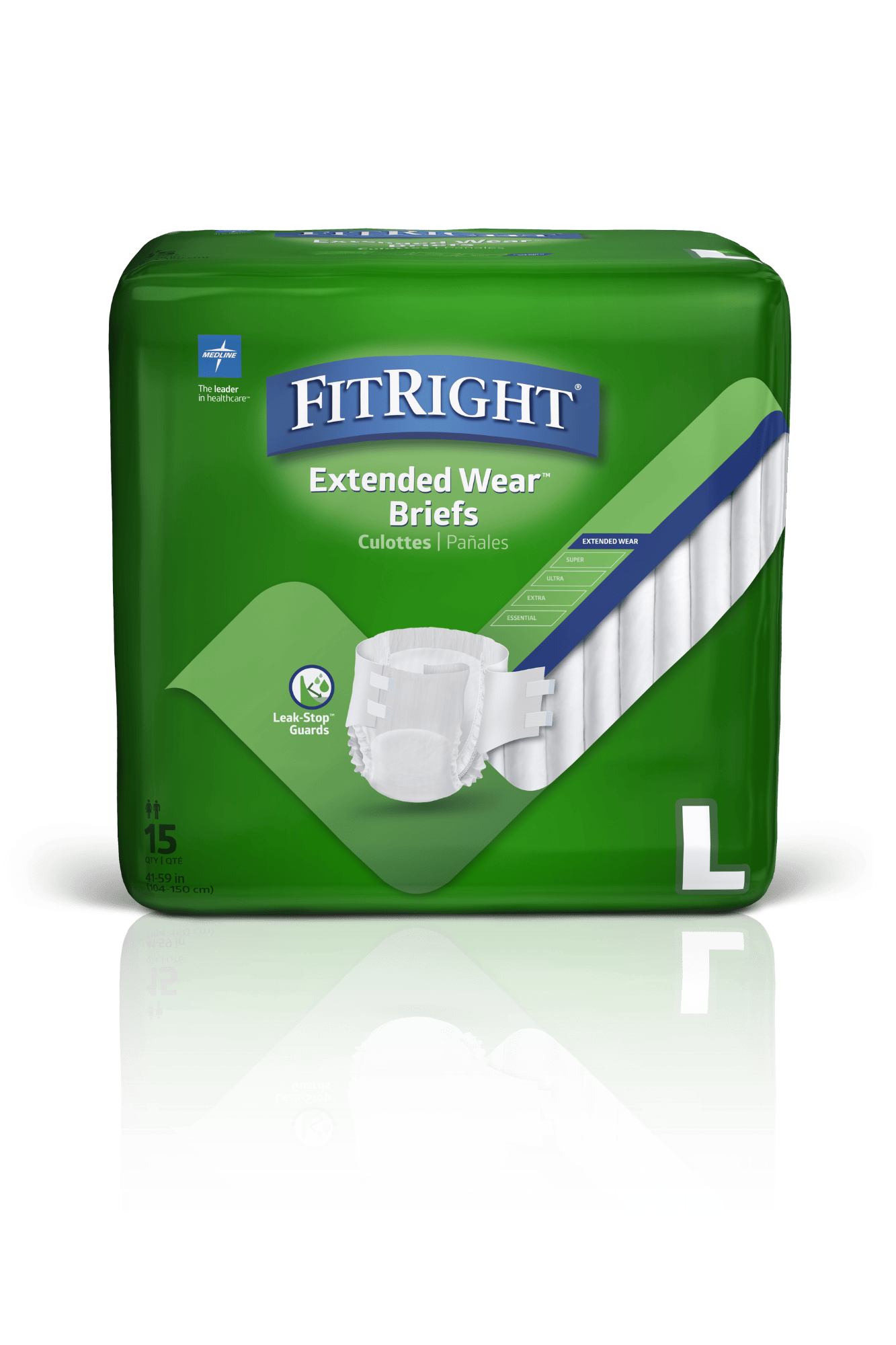 Medline Extended Wear Briefs Unisex - All Sizes