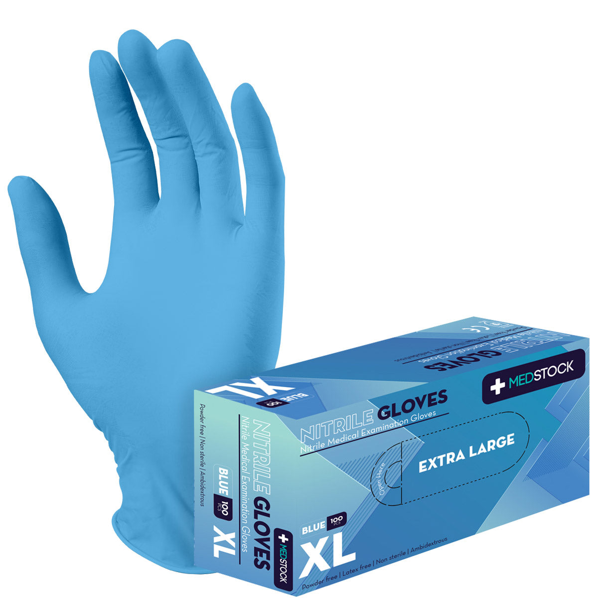 Medstock Blue - Nitrile Medical Examination Gloves (Chemo Approved)