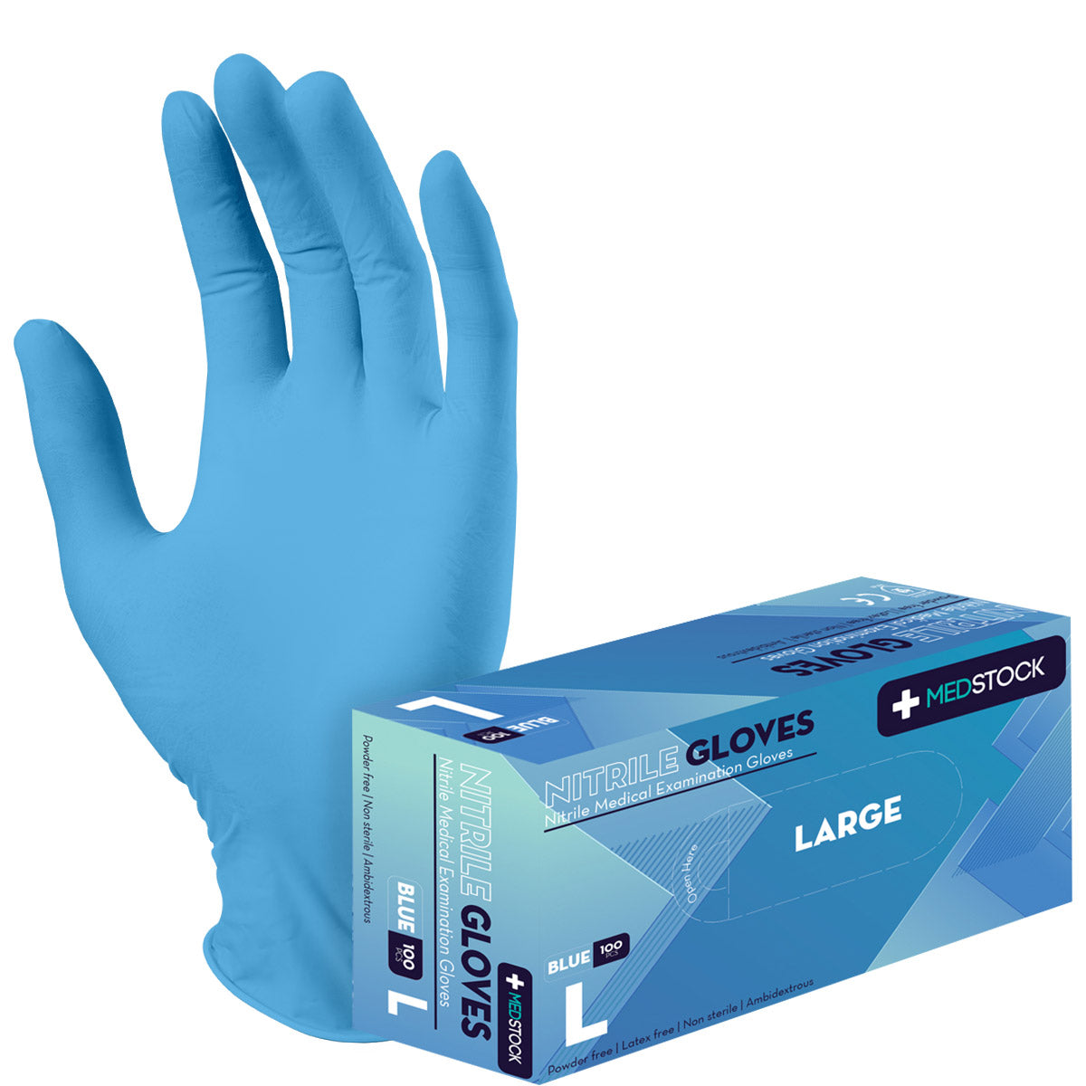 Medstock Blue - Nitrile Medical Examination Gloves (Chemo Approved)