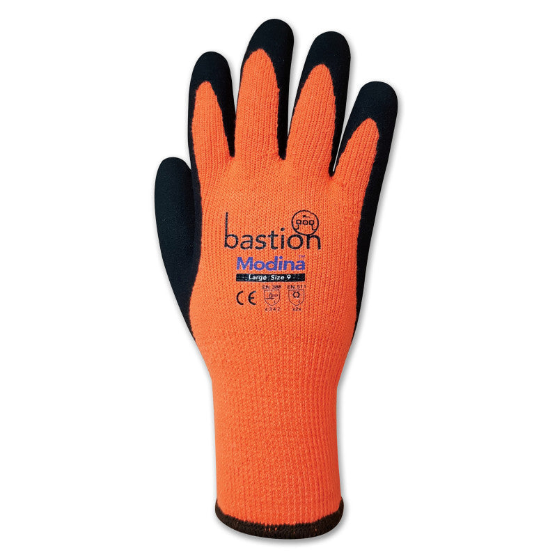 Bastion Modina Cut 3 Orange Acrylic Thermal Gloves