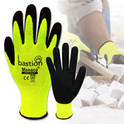 Bastion Monaco Hi Viz Yellow Polyester Gloves