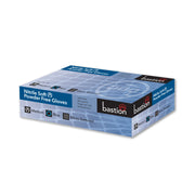 Bastion Nitrile Soft Powder Free Finger Micro Textured Gloves - Blue