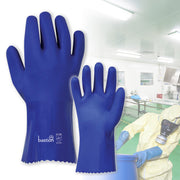 Bastion PVC 300mm Double Dipped Gloves - Blue