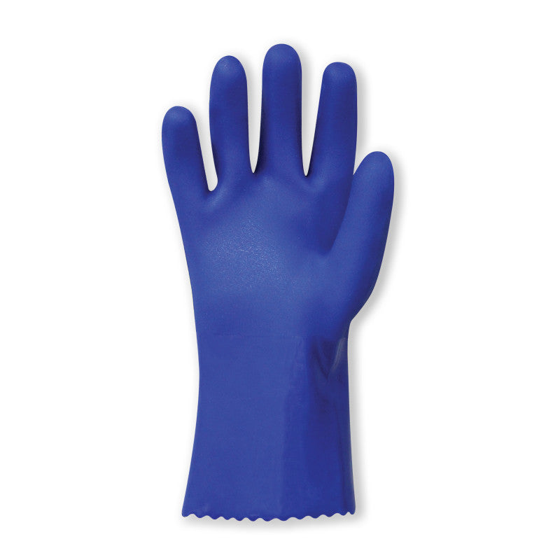 Bastion PVC 300mm Double Dipped Gloves - Blue
