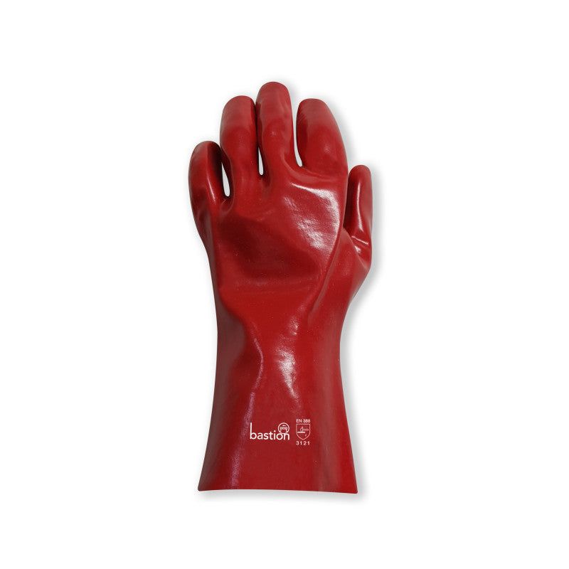 Bastion PVC Gloves - Red