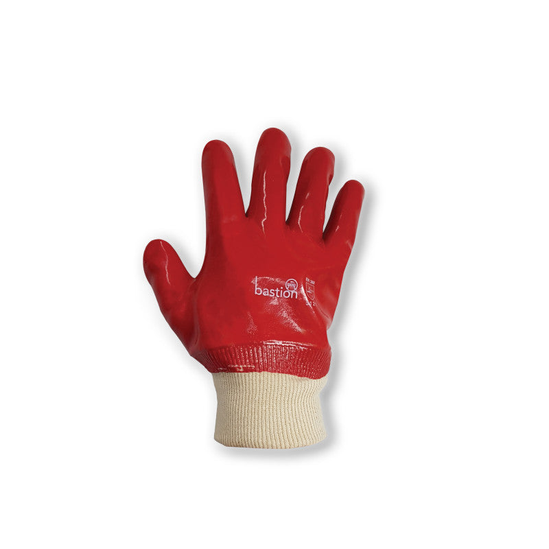 Bastion PVC Gloves - Red