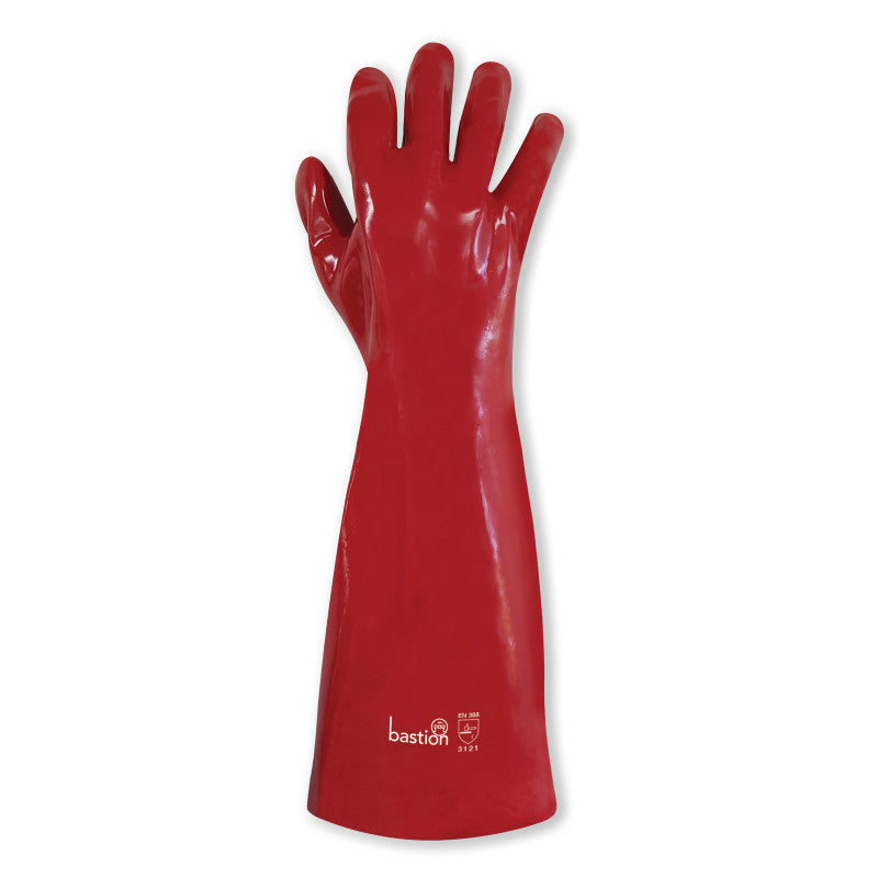 Bastion PVC Gloves - Red