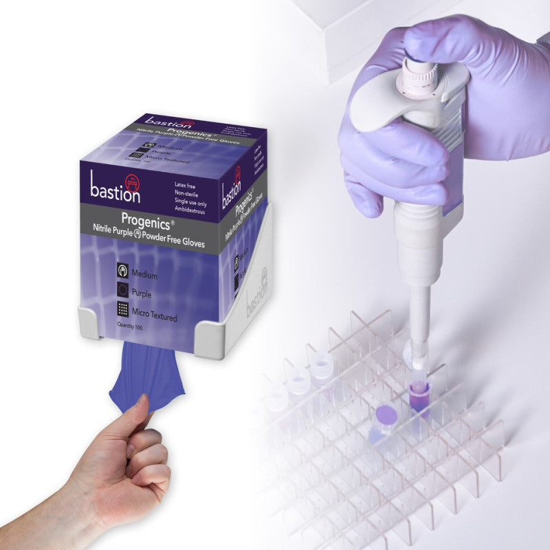 Bastion Progenics Nitrile Powder Free Gloves - Purple