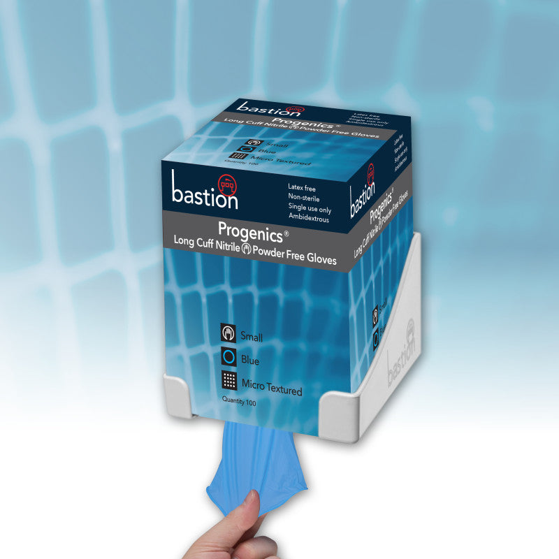 Progenics Nitrile Long Cuff Blue Gloves - Powder Free