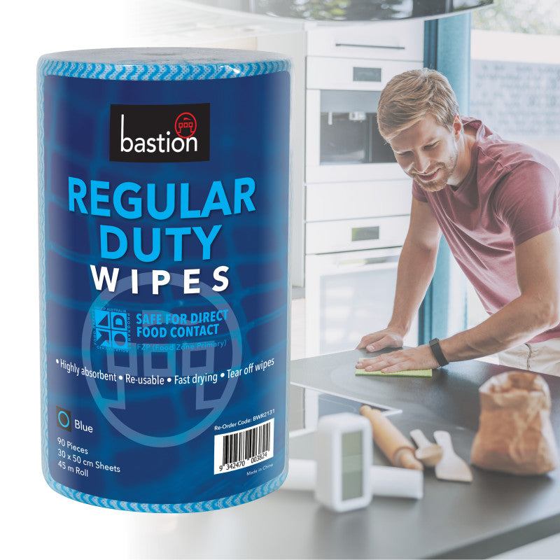 Bastion Regular Duty Wipes - Roll
