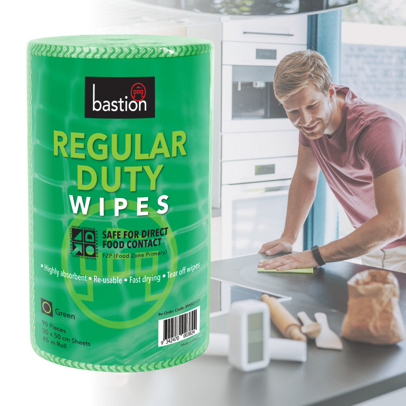 Bastion Regular Duty Wipes - Roll