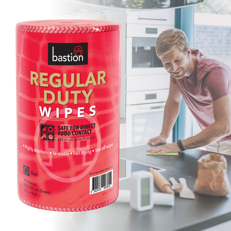Bastion Regular Duty Wipes - Roll