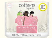 Cottons Ogranic Ultra Thin Super Pads with Wings