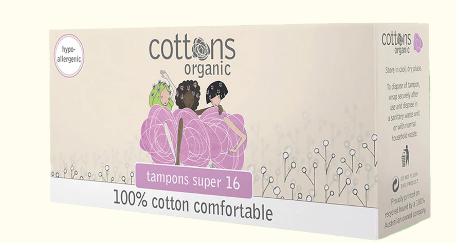 Cotton Organics Super Tampons