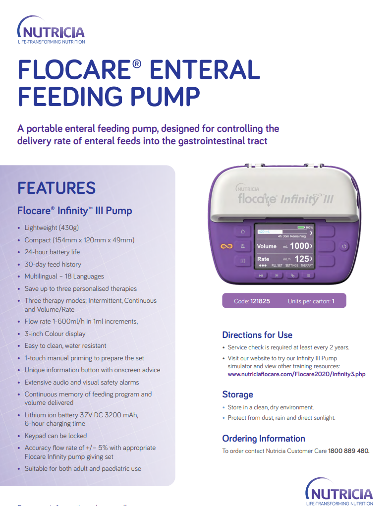 Infinity 3 Pomp Flocare® Infinity™ III Pump – Mediply Plus