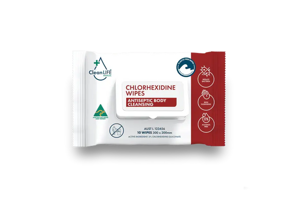 CleanLIFE Chlorhexidine Wipes