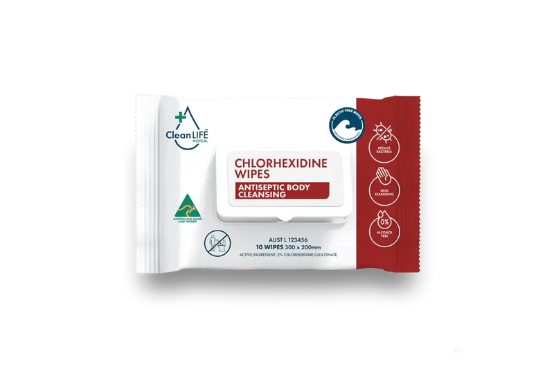 CleanLIFE Chlorhexidine Wipes