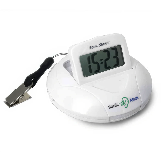 Sonic Shaker™ Vibrating Travel Alarm Clock