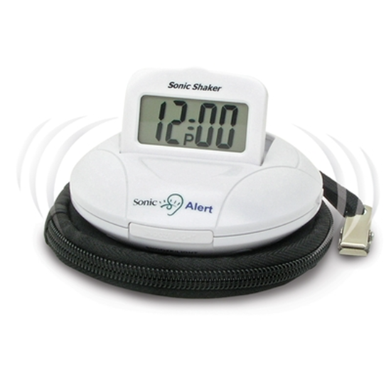 Sonic Shaker™ Vibrating Travel Alarm Clock