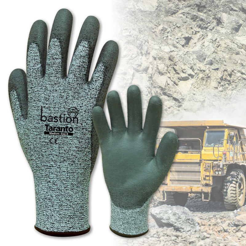 Bastion Taranto Cut 5 Grey HPPE Gloves