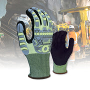 Bastion Tavira Cut F High Visibility Impact Resistance 18G Gloves
