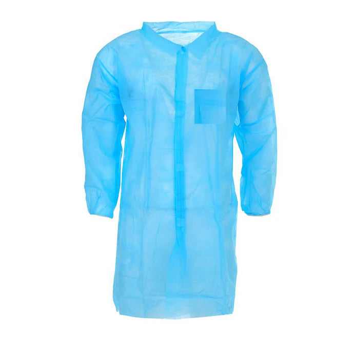 Disposable Lab Coats White – 100 Pack