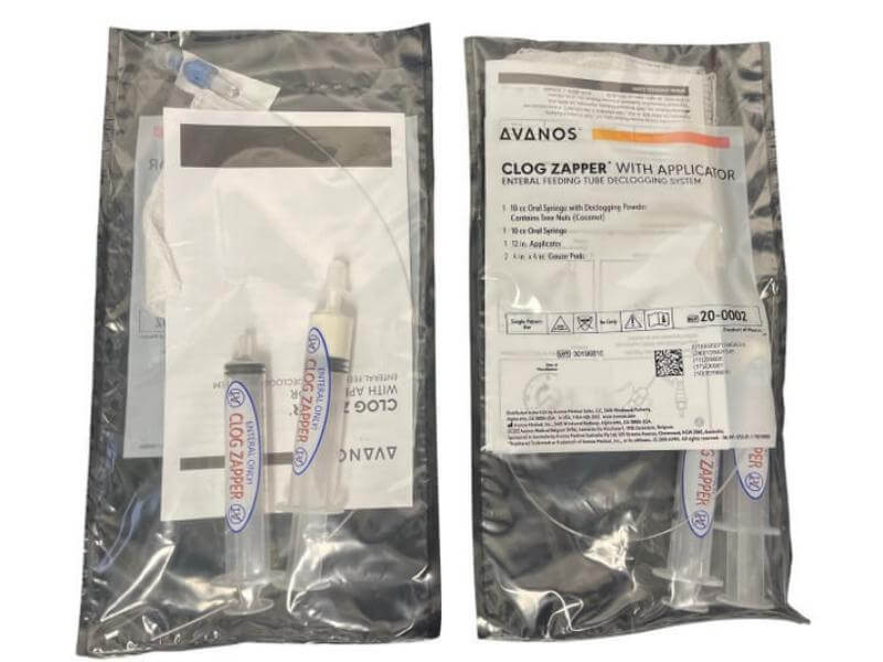Avanos Clog Zapper Enteral Feeding Tube Declogging System Kit