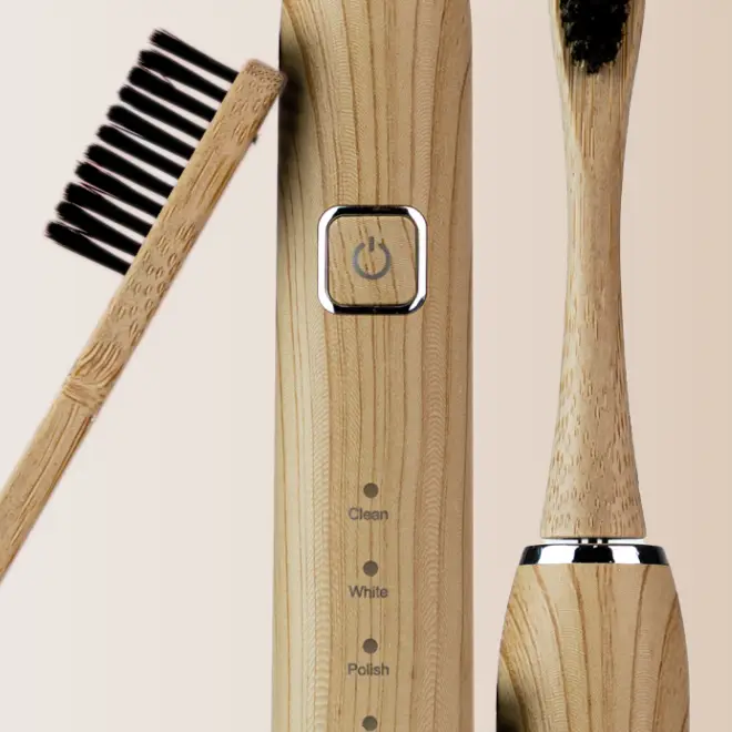 Electric Bamboo Toothbrush - 4 Modes - Compostable