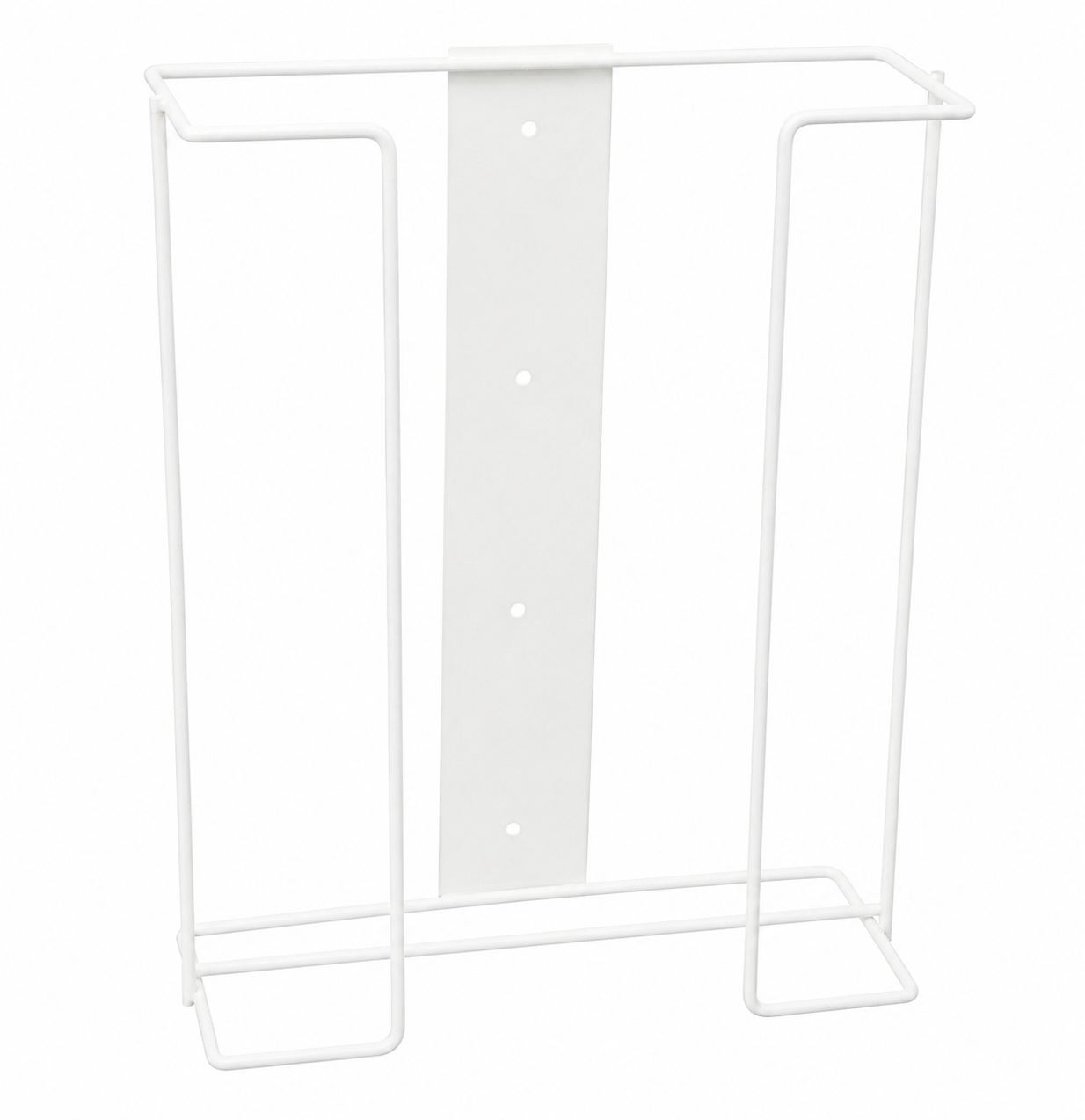 Triple Wire Gloves Dispenser Wall Bracket - White